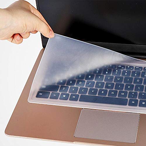 SDTEK Protezione per Tastiera Cover in Silicone per Pelle Pellicola Trasparente Universale per Laptop da 15-17 Pollici, Notebook, Netbook, Chromebook