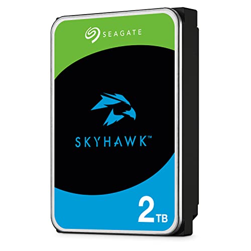Seagate SkyHawk, 2 TB, Hard Disk Interno per Applicazioni di Sorveglianza, Unità SATA 6 GBit s, 3.5 , Cache 64 MB per Sistemi con Videocamere DVR e NVR, 3 Anni di Servizi Rescue (ST2000VX008)