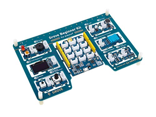 seeed studio Grove Beginner Kit Arduino Starter Kit - all-in-One Arduino Uno-kompatibles Board mit 10 Arduino Sensor und 12 Arduino-Projekten für Anfänger- und Steam-Ausbildung