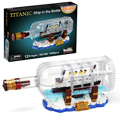 Sillbird Ideas Titanic Nave in bottiglia giocattolo da costruzione,...