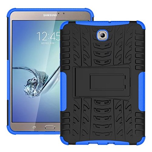 Skytar Galaxy Tab S2 8   Custodia - Ibrido Armor Cover in TPU Silicone & Duro PC Case Protezione Custodia per Samsung Galaxy Tab S2 8.0 Pollici( SM-T710 T713 T715 T719) Tablet Cover,Blu