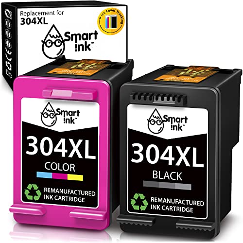 Smart Ink Cartucce Compatibili per HP 304XL 304 XL (Nero & Colori 2 Combo Pack) la ricarica delle stampanti DeskJet 2620 2625 2630 2635 2655 3700 3720 3730 3735 3755 ENVY 5010 5010 5020 5052 5055