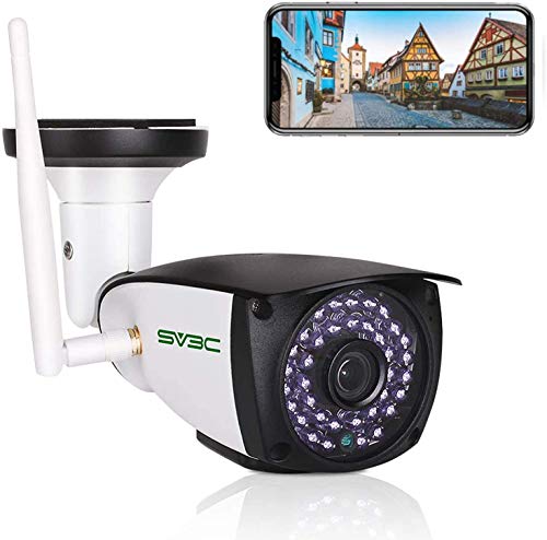 SV3C Telecamera Wi-Fi Esterno HD 5MP videocamera sorveglianza esterno wifi con Rilevamento Umanoide, Audio Bidirezionale, Visione Notturna, IP66, Vista a Distanza Via Phone Tablet Windows