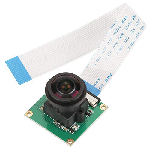 Tangxi Modulo videocamera HD 4K per Raspberry Pi con Fotocamera da 5 MP + Chip OV5647 + Obiettivo fisheye grandangolare 175 °, Video Webcam per Raspberry Pi B 3 2.