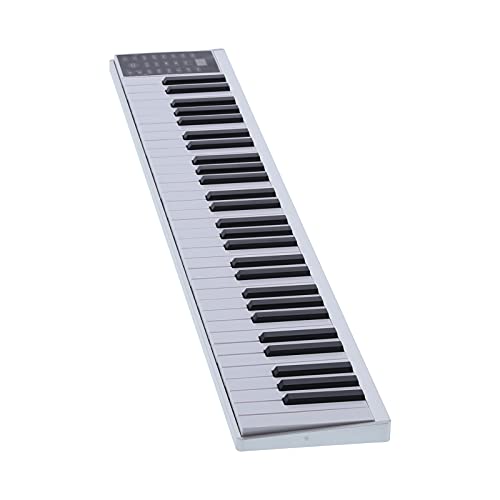 Tastiera MIDI per Pianoforte Digitale a 61 Tasti, Tastiera per Pianoforte Ricaricabile Kit di Strumenti Musicali Multifunzione con Funzione Metronomo