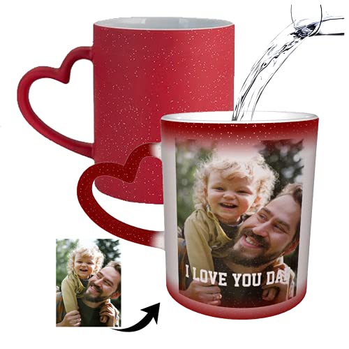 tazza personalizzata con foto - tazza cambia colore termosensibile magica fotos personalizzata tazzina caffè personalizzati per gli amanti della famiglia Amici