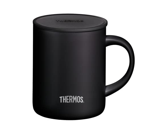 Thermos Tazza in acciaio inox Longlife Cup 350 ml, tazza in acciaio inox nero con coperchio ripiegabile, per mantenere le bevande calde più a lungo, ideale per l ufficio o il campeggio – 4071.232.035