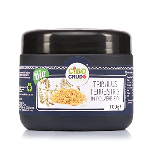 Tribulus Terrestris in Polvere BIO Crudo - 100 g - Tribolo Powder Raw, Fonte di Potassio, Saponine e Flavonoidi, Ottimo per gli Sportivi, Consigliati c.ca 3 gr giorno