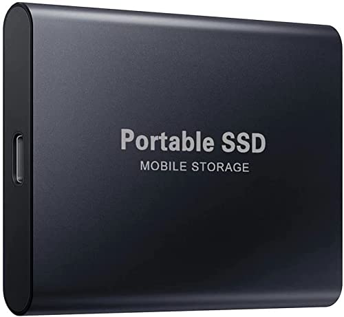 VALORCASA Hard disk esterno 4tb disco rigido portatile ad alta velocità USB 3.1 viene fornito con due adattatori HDD antiurto per Mac, PC, laptop (4tb-nero-a)