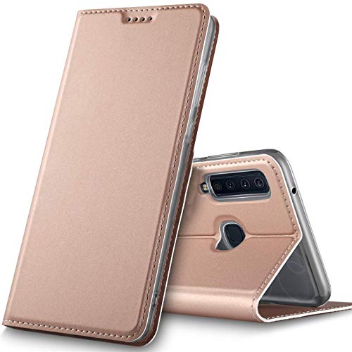 Verco Galaxy A9 (2018) Cover, Custodia a Libro Pelle PU per Samsung Galaxy A9 2018 Case Booklet Protettiva [magnetica integrata], Rosa