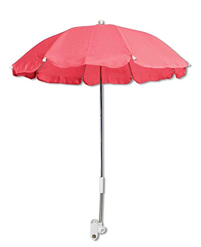 Vetrineinrete Ombrellino per passeggino parasole ombrello Ø70 cm per carrozzina protezione dai raggi solari uv accessori per carrozzino Rosa B26