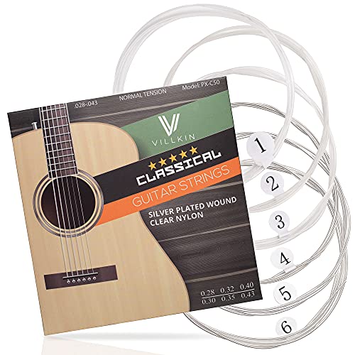 Villkin corde per chitarra - corde di nylon di prima qualità per c...