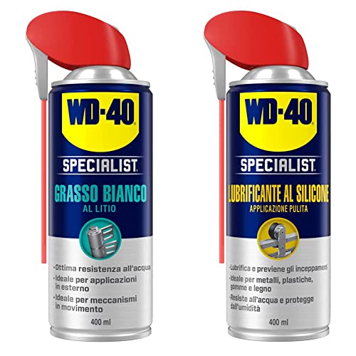 WD-40 Specialist Grasso Bianco al Litio Spray con Sistema Doppia Po...