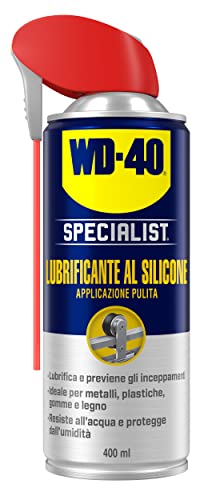 Wd-40 Specialist Lubrificante Al Silicone Spray Applicazione Pulita Con Sistema Doppia Posizione, 400 Ml, Trasparente