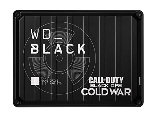 WD_BLACK P10 Game Drive 2 TB, HDD Portatile per Accesso in Mobilità alla tua Libreria di Giochi, Compatibile con Console o PC