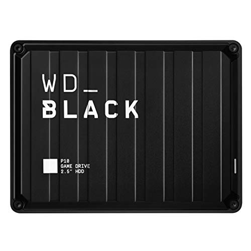 WD_BLACK P10 Game Drive 5 TB, HDD Portatile per Accesso in Mobilità alla tua Libreria di Giochi, Compatibile con Console o PC