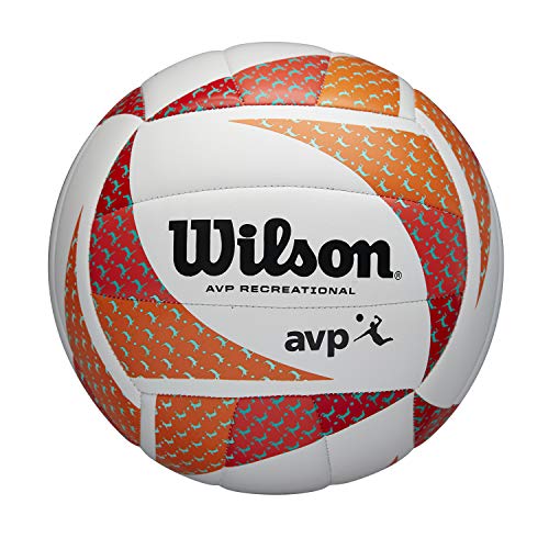 Wilson, Pallone da Pallavolo AVP STYLE, Pallone da beach volley, Pelle Composita, Dimensioni Ufficiali, Multicolori, WTH306202XB