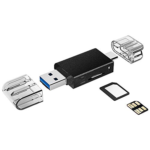 YAOMAISI Zinc Alloy USB tipo C NM Card Dual Use Card Reader con USB...