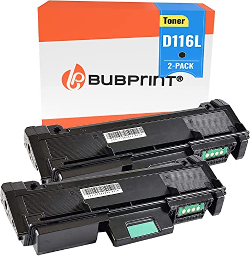 2 Bubprint Cartucce Toner compatibili per Samsung MLT-D116L Xpress M2625D M2675F M2675FN M2825DW M2825ND M2835DW M2875DW M2875FD M2875FW M2885 M2885FW Nero