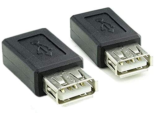 2 Pack USB 2.0 Tipo A Femmina A Micro USB B Femmina di Adattatore del Convertitore usb 2.0 A Micro connettore usb