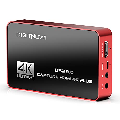 4K Plus USB 3.0 60S Scheda di acquisizione, HDMI Video Capture No Lag Passthrough per registrazione , Risoluzione di acquisizione fino a 4K nel formato NV12 di altissima qualità per giochi, streaming