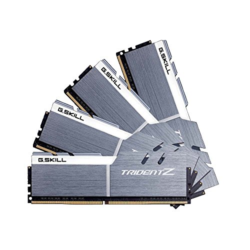 64GB G.Skill DDR4 Trident Z 3200 Mhz PC4-25600 CL14 bianco grigio 1.35 v Quad Channel Kit (4x16GB)