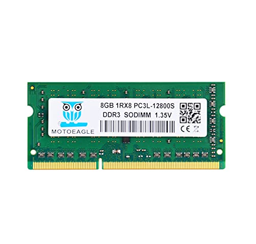 8GB 1Rx8 PC3L 12800S DDR3L 1600MHz SODIMM Ram, 8GB 1Rx8 PC3 12800S 1.35V CL11 204-Pin Memoria Laptop