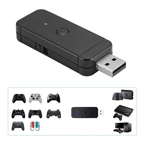 Adattatore per Nintendo Switch USB Bluetooth Controller Adapter Senza Fili Xbox One  PS4   Wii U Pro  Xbox 360  PS5 JoyCon convertitore di controllore per Switch e PS3, PC