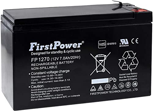 akku-net Batteria al Gel di Piombo First Power per: ups APC Power Saving Back-ups PRO 550 7Ah 12V, 12V, Lead-Acid