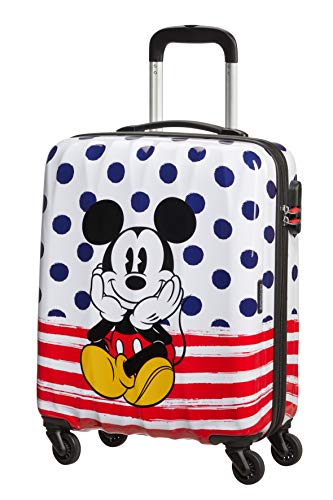 American Tourister Disney Legends, Spinner S Bagaglio Per Bambino Unisex, Multicolore (Mickey Dots), 55 cm