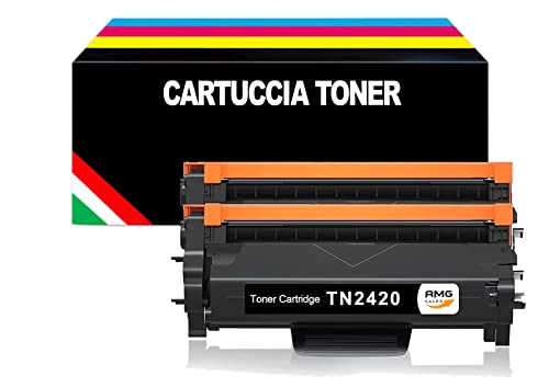 AMG Sales 2 Toner Compatibili con Brother TN2420 TN-2420 TN2410 per...