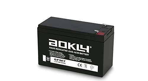 Aokly Power Batteria al piombo AGM 12V - 7Ah   Modello 6FM7
