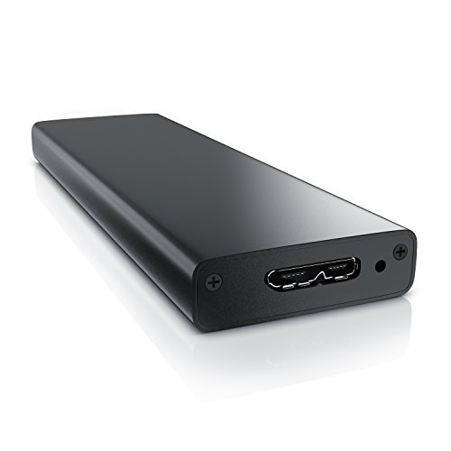 aplic Case SSD M.2 - Custodia per Dischi rigidi USB 3.0 su Adattatore M.2 NGFF - 1x M.2 Key B - c. Standard 2 interfacce NGFF - Modulo 2280, 2260, 2242, 2230