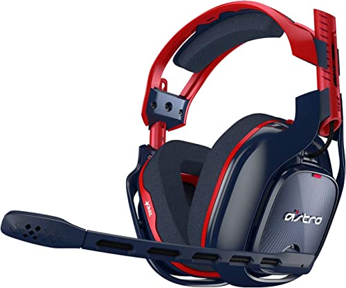 ASTRO Gaming A40 TR-X Edition Cuffie Gaming Cablate, Dolby ATMOS, Jack Audio 3,5 mm, Microfono Intercambiabile, per Xbox Series X|S, Xbox One, PS5, PS4, PC, Mac, Nintendo Switch, Mobile - Rosso Blu