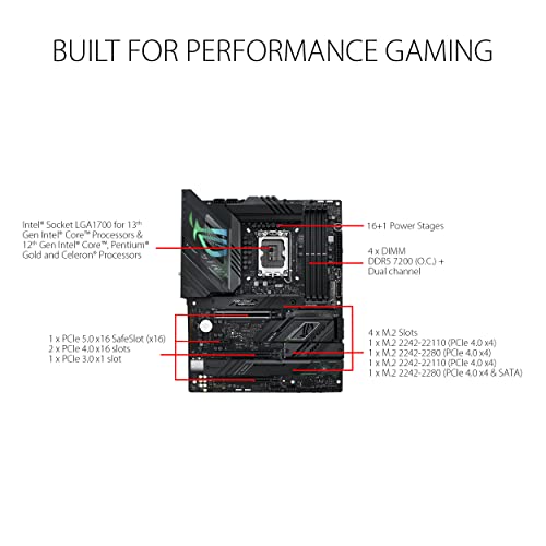 ASUS ROG STRIX Z790-F GAMING WIFI Scheda Madre Gaming ATX, Intel Z7...