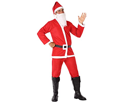 Atosa 50850 50850 – costume Babbo Natale uomo adulto – Taglia XL – Colore Rosso – Natale, XL, Rosso