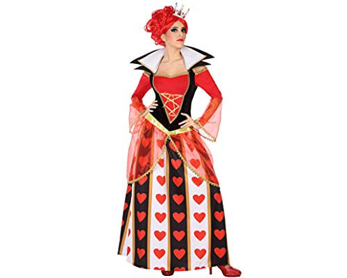 Atosa 54483 Costume Regina di Cuori Donna XS-S Rosso-Carnevale, Don...