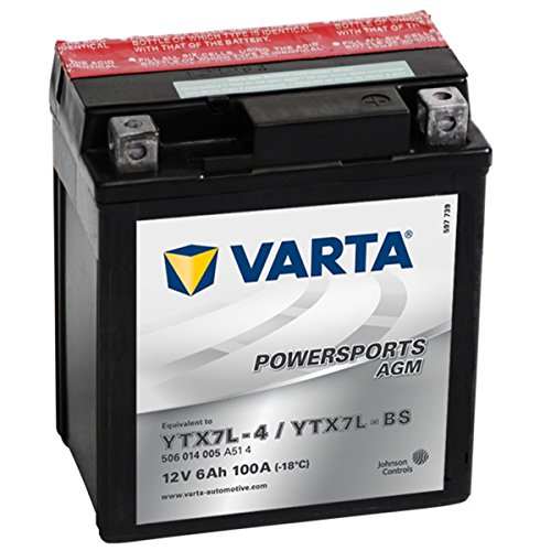 Batteria Varta POWERSPORTS AGM 12V 6Ah 506014005 YTX7L-BS (YTX7L-4)