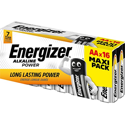 Batterie AA Energizer Alkaline Power, confezione da 16...