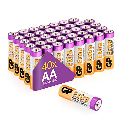 Batterie AA - Set da 40 | GP Extra | Pile Stilo AA Alcaline da 1,5V...