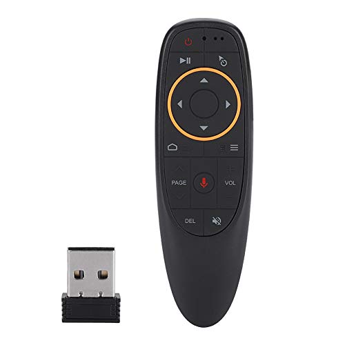 Bewinner Telecomando Wireless 2.4G, 17-Key Telecomando Tastiera Wireless Voice Air Mouse Per Smart Tv Tv Android Set-Top Box Pc, Giroscopio a 6 Assi Incorporato