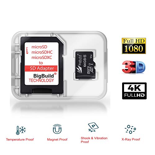 BigBuild Technology - Scheda di memoria micro SD ultra veloce da 64...