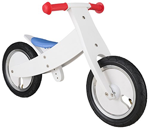 BIKESTAR Bicicletta Senza Pedali cresce con Il bamino (2 in 1) Legno per Bambino et Bambina da 2 Anni | Bici Senza Pedali Bambini 12 Pollici | Bianco