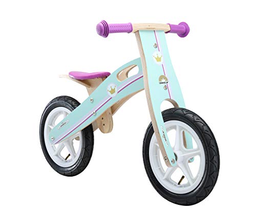 BIKESTAR Bicicletta Senza Pedali in Legno 3 - 4 Anni per Bambino et Bambina | Bici Senza Pedali Bambini 12 Pollici | Lilla