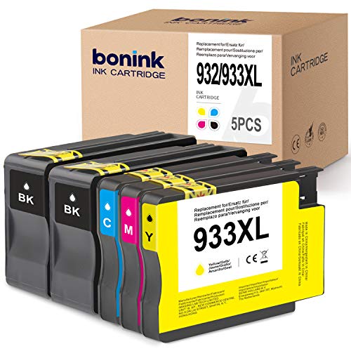 BONINK 5 Compatibile HP 932XL 933XL 933 932 XL Cartuccia d inchiostro per HP Officejet 6600 6700 6100 7510 7612 7110 7610