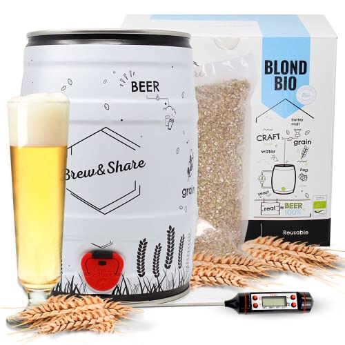 Brew & Share | Kit per fare birra Blond Bio. Certificato ecologico ...