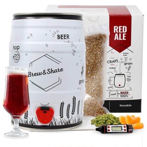Brew & Share | Kit per fare birra Red Ale | La tua birra in 2 setti...