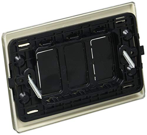 BTicino S503 12XS Magic Kit, Supporto e Placca, 2 Moduli, Alluminio...