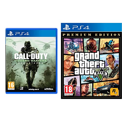 Call Of Duty 4: Modern Warfare - Remastered Ps4- Playstation 4 & Grand Theft Auto V - Premium Edition - PlayStation 4 [Edizione IT]