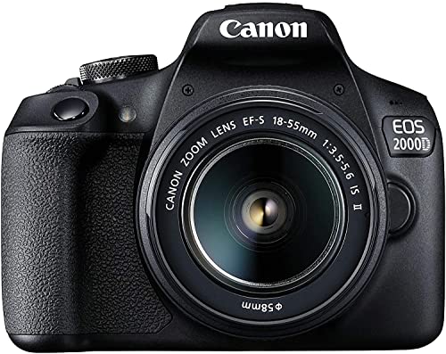 Canon EOS 2000D + EF-S 18-55mm f 3.5-5.6 IS II + seconda batteria aggiuntiva LP E10